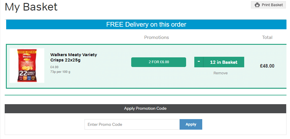 Iceland discount code input